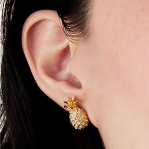 Kate Spade gold pineapple studs